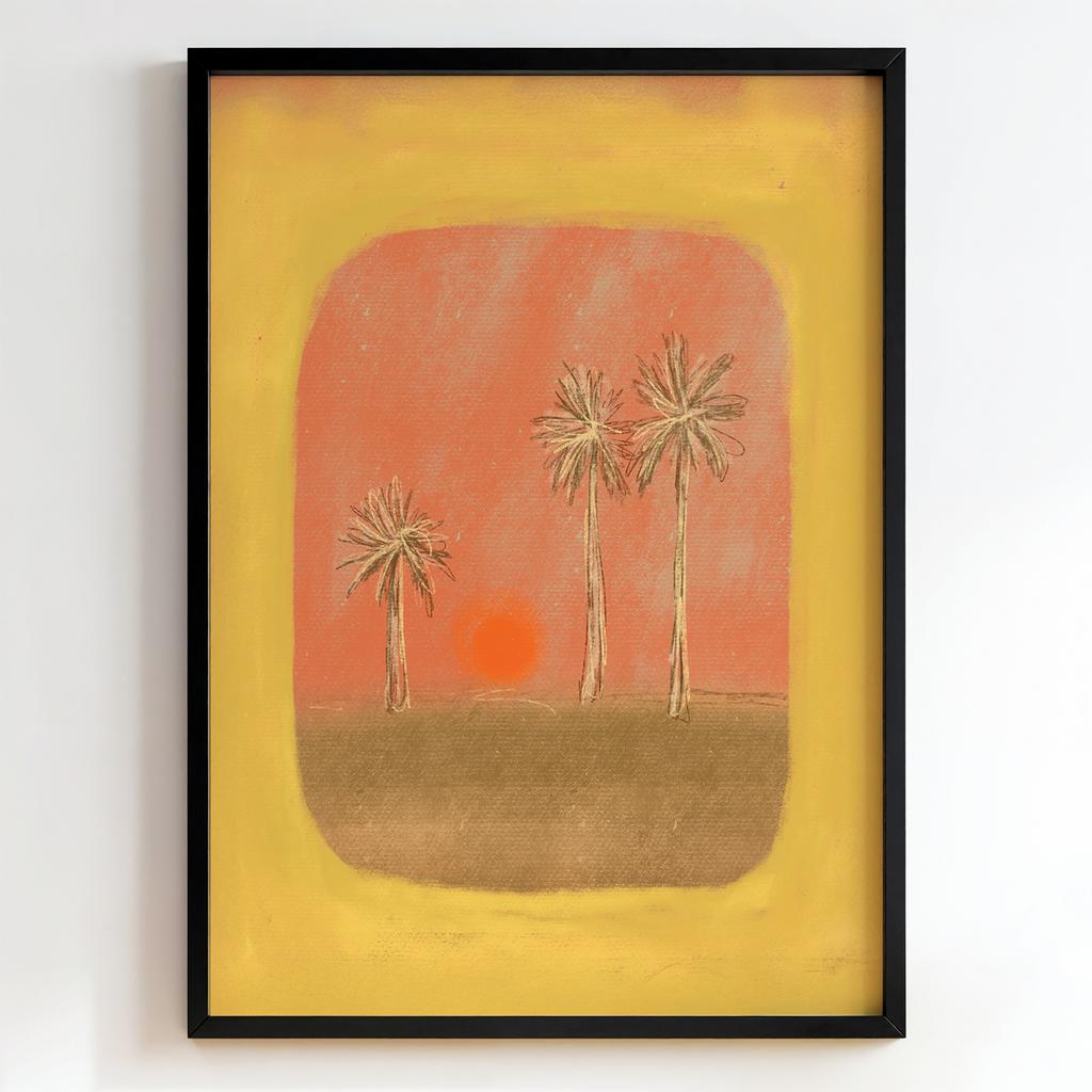 "Desert Palms at Sunset" пальми на заході сонця PS2846