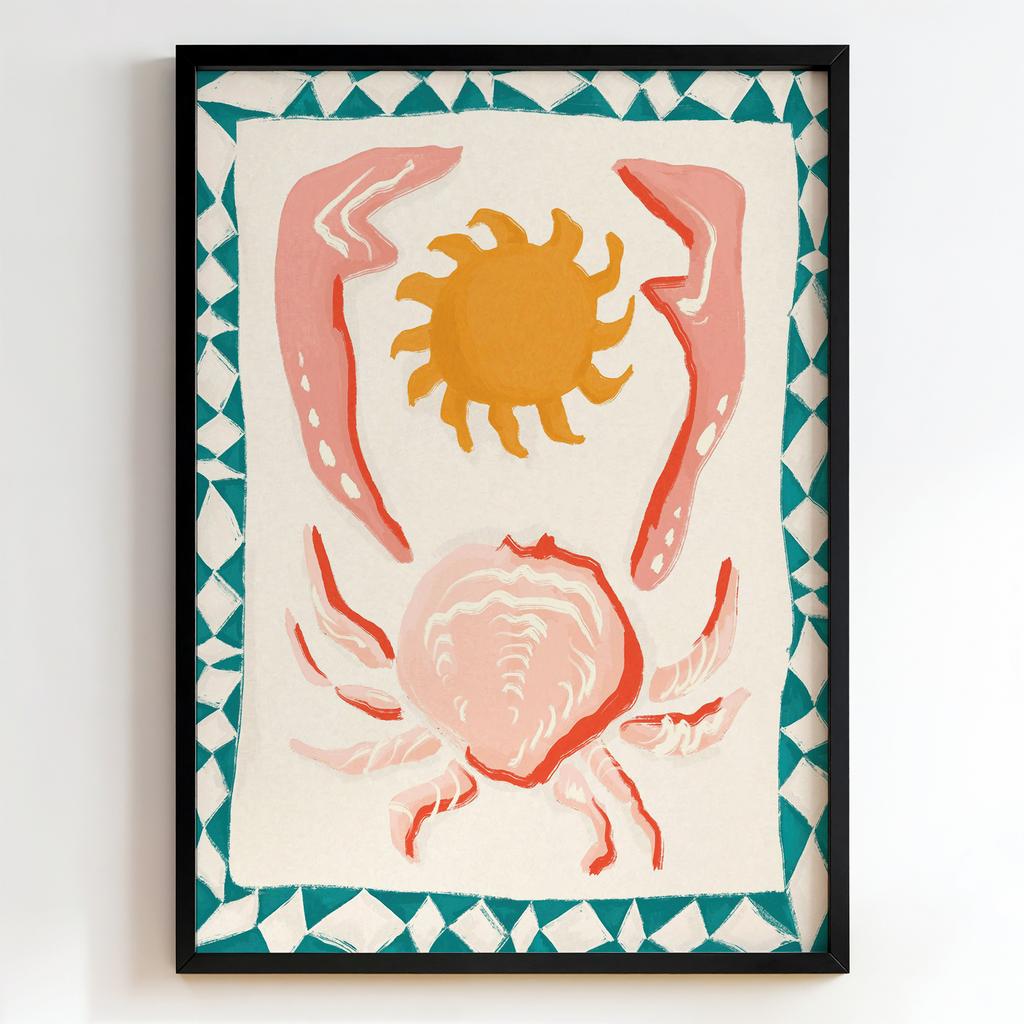 "Sun Crab and Coral Forms" сонце і морський краб PS4827