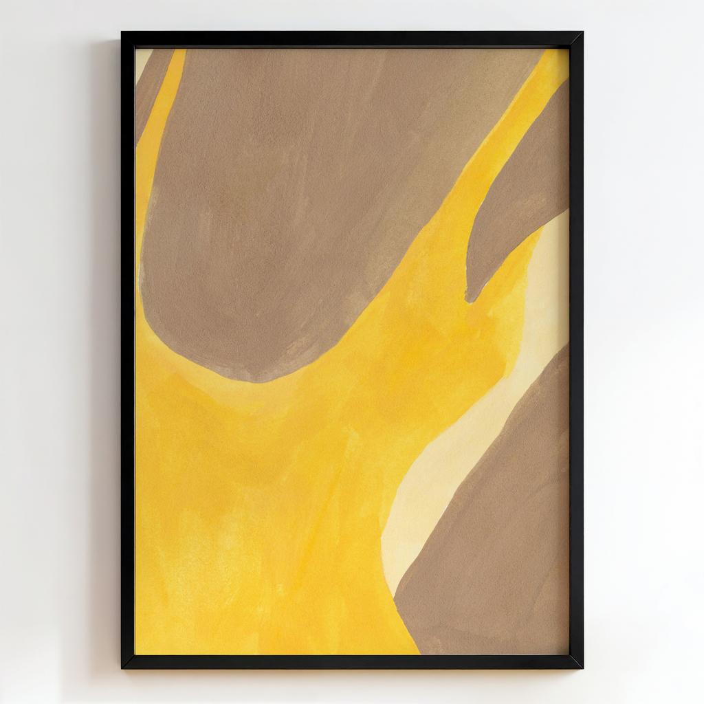 "Golden Flow Abstraction" абстрактні золоті форми PS3915