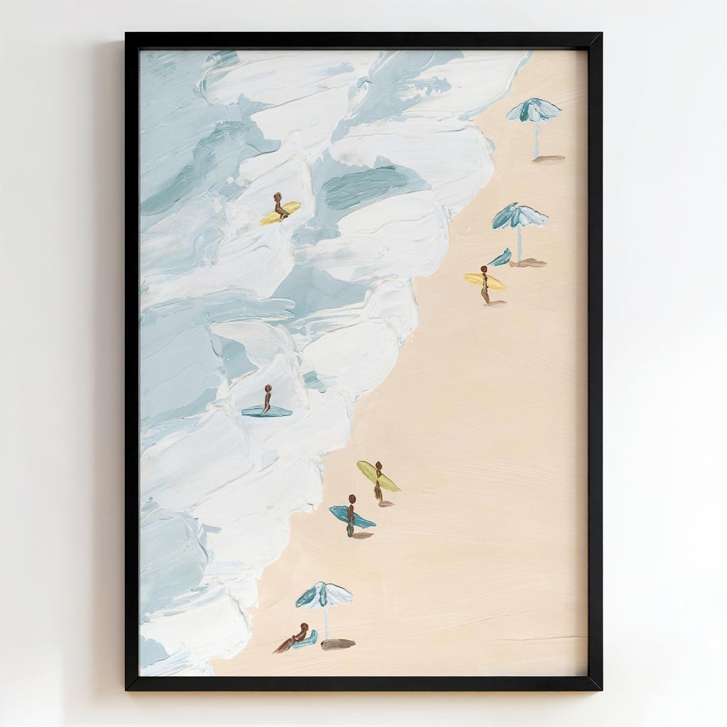 "Surfers on Quiet Shore" серфінгісти на узбережжі PS6438