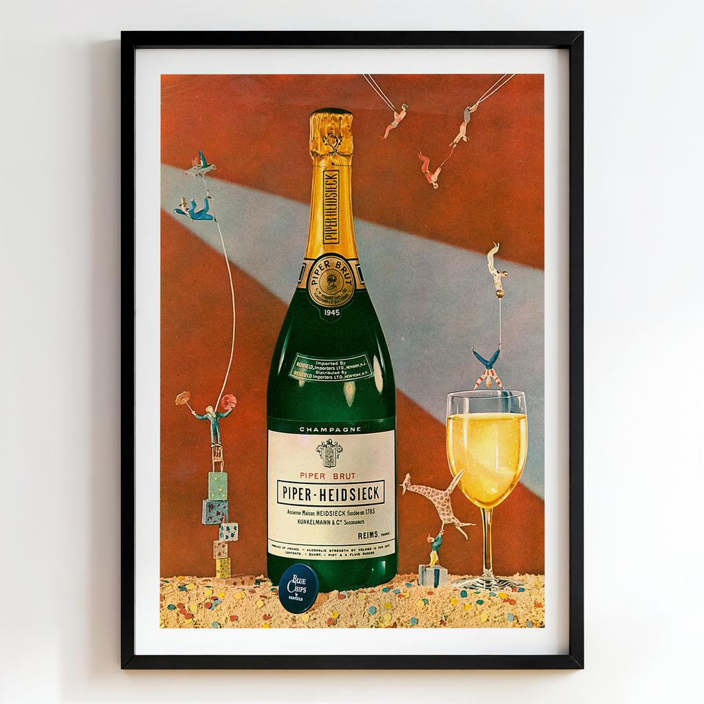 "Piper-Heidsieck Celebration" вінтажне шампанське сюрреалізм PS7486