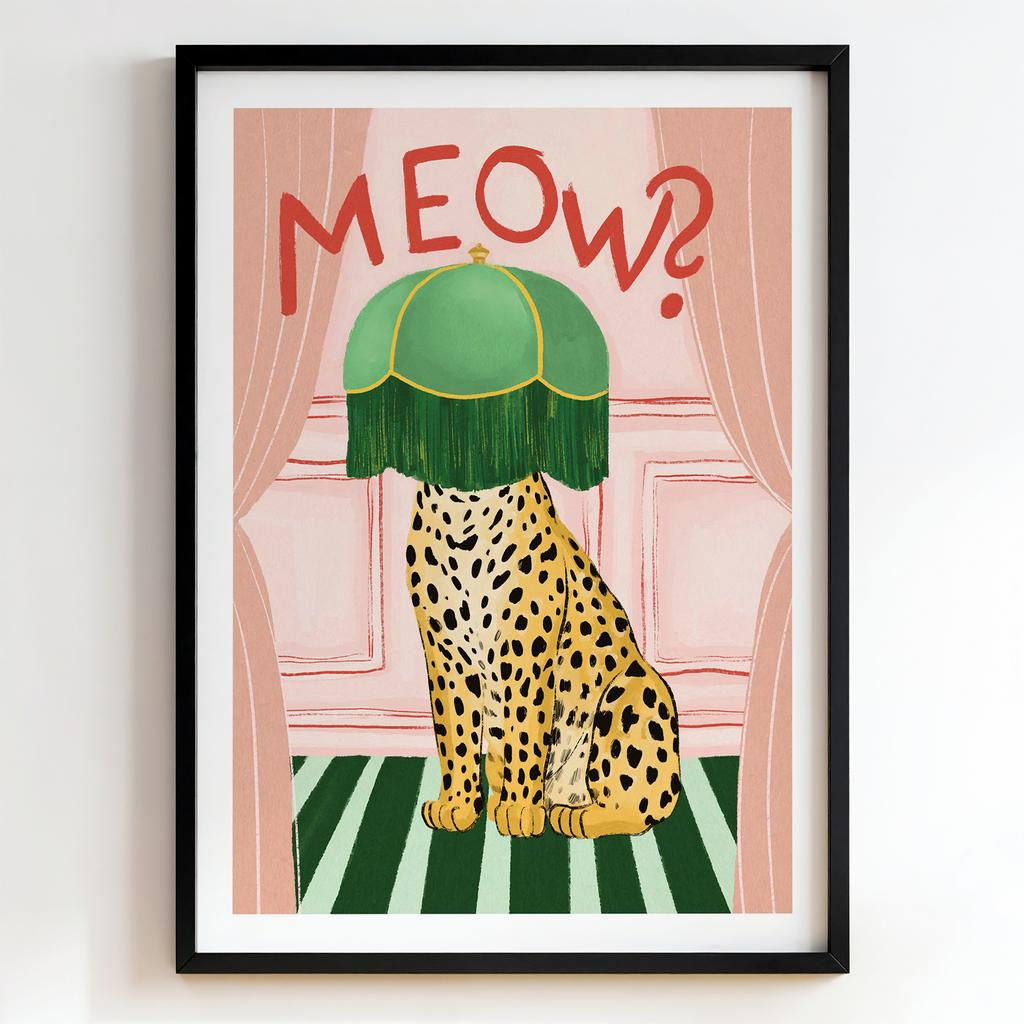 "Meow?" ілюстрація леопарда PS7501