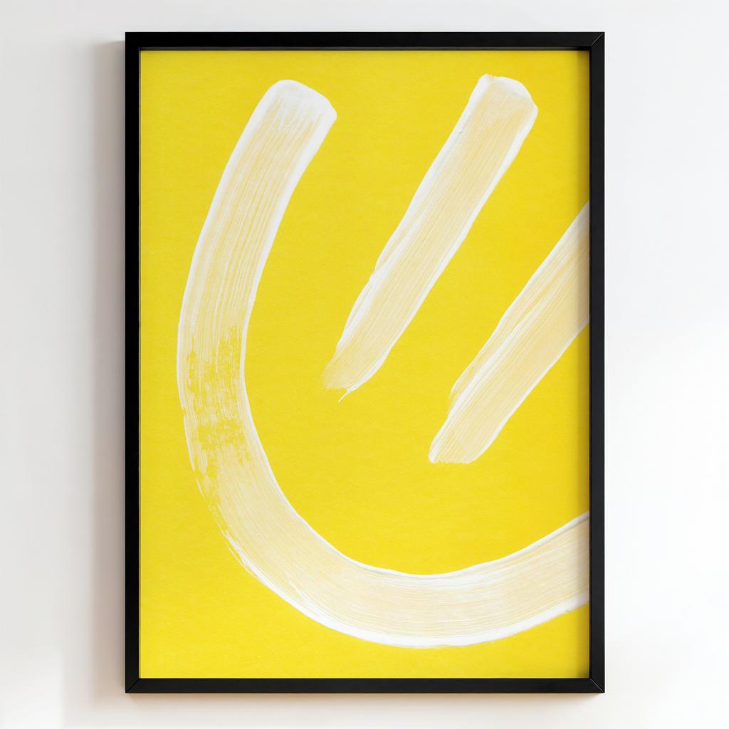 "Yellow Gesture" жовта абстракція PS7510