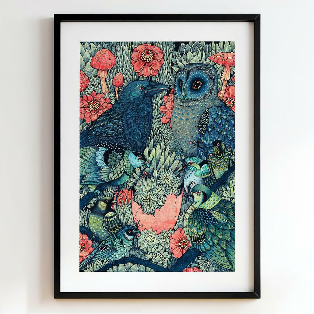 "Enchanted Aviary" чарівні птахи в саду PS7517