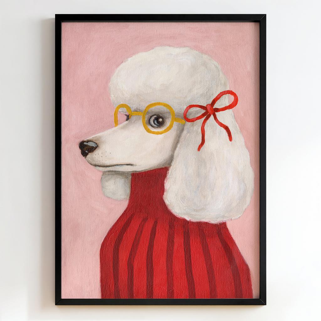 "Parisian Poodle" пудель у светрі PS7553