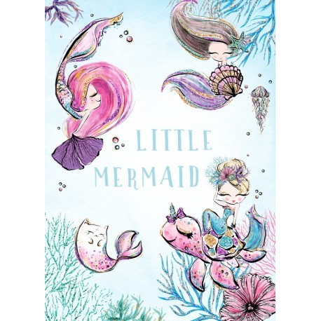 73.09.- Панель на одеяло - Русалки