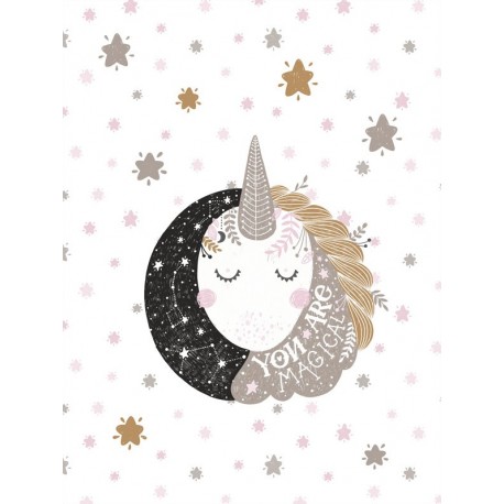 73.13- Панель на одеяло - Единорог