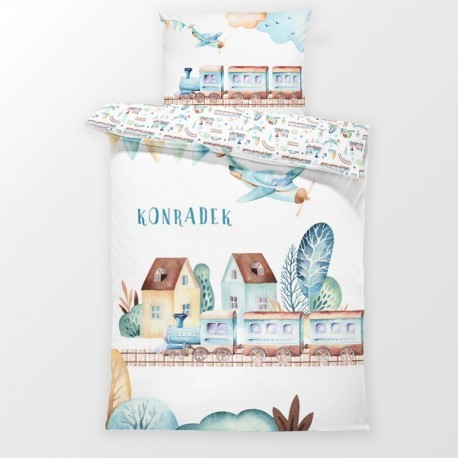 73.17- Панель на одеяло - Поезд