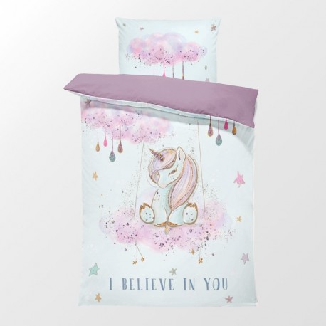 73.21- Панель на одеяло - Baby-единорог