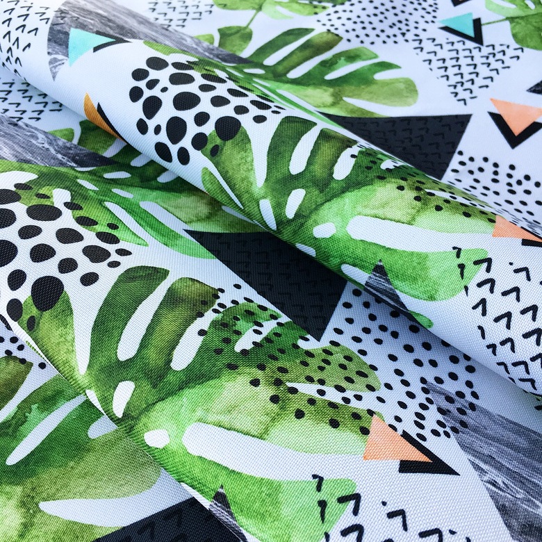 55.01. Водовідштовхувальна тканина - Монстера, трикутники