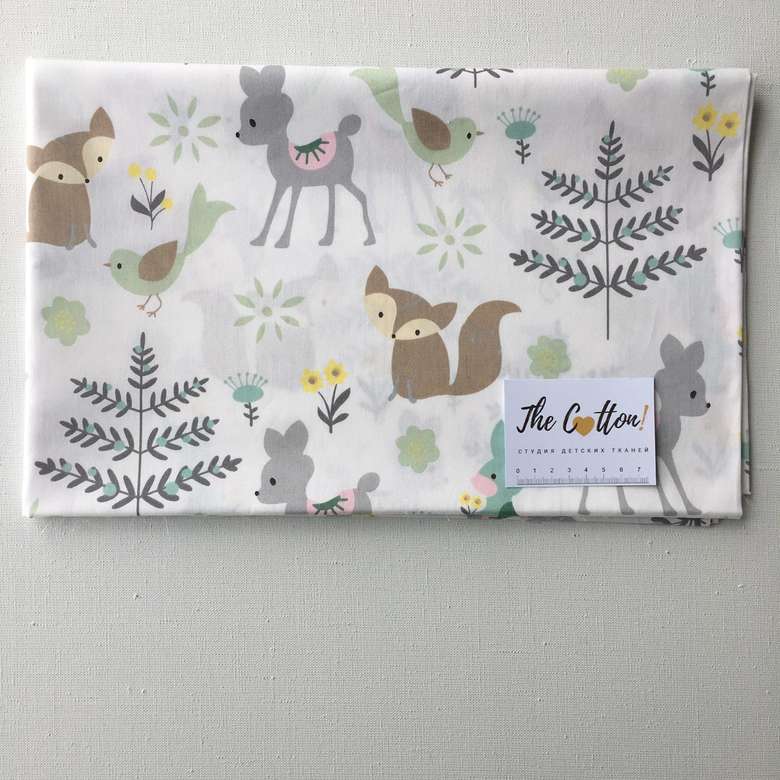 14.303.1. Бавовна Сатин - Лисички, косулі та м'ятні зайчики