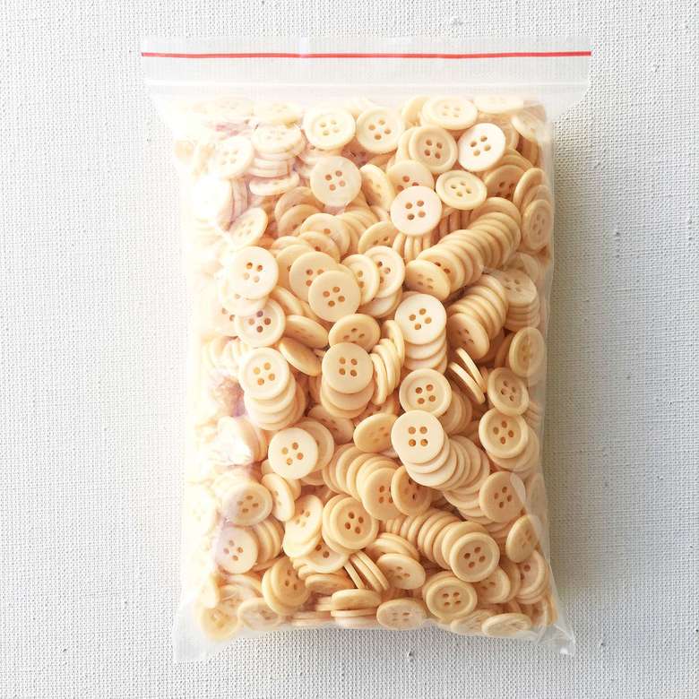 86.02.02.- Ґудзики швейні, 15 мм - Пісочний - (10/100 шт.)