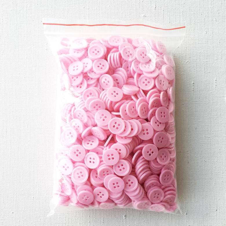 86.02.03.- Гудзики швейні, 15 мм - Рожевий - (10/100 шт.)