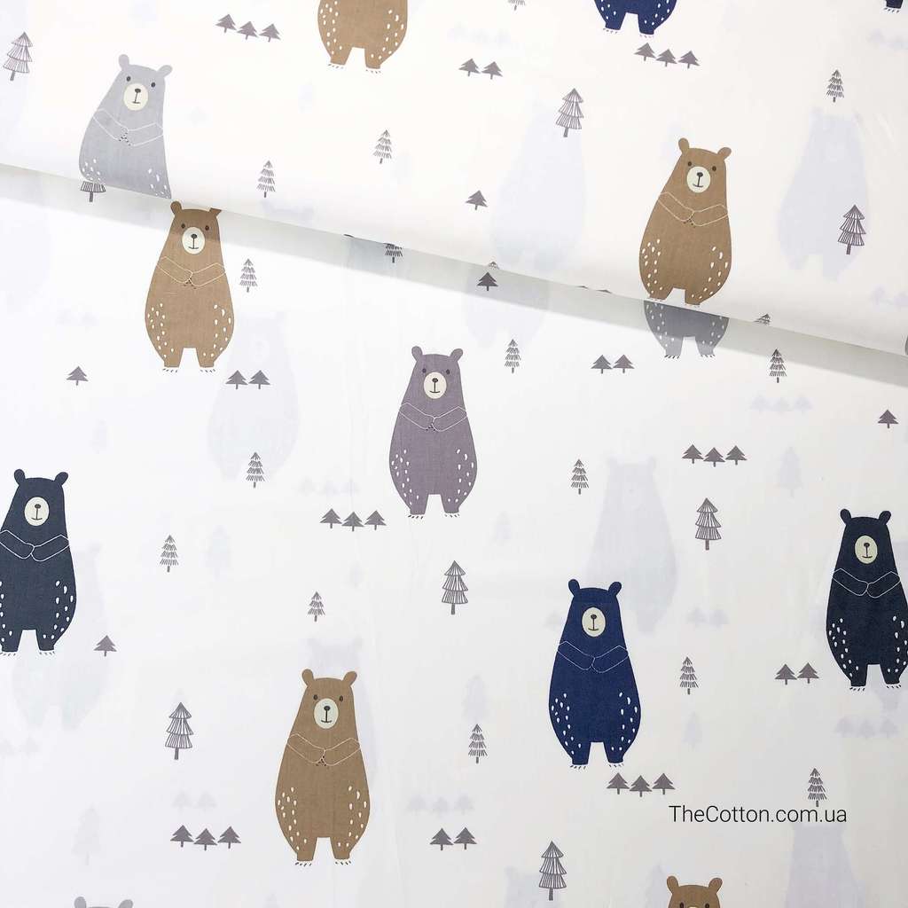 14.321. Лоскути - Ведмедики коричневі, сині та сірі
