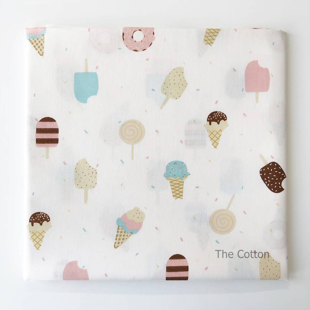 Мороженное и пончики - Детская ткань сатин, хлопок 100% - магазин The COTTON