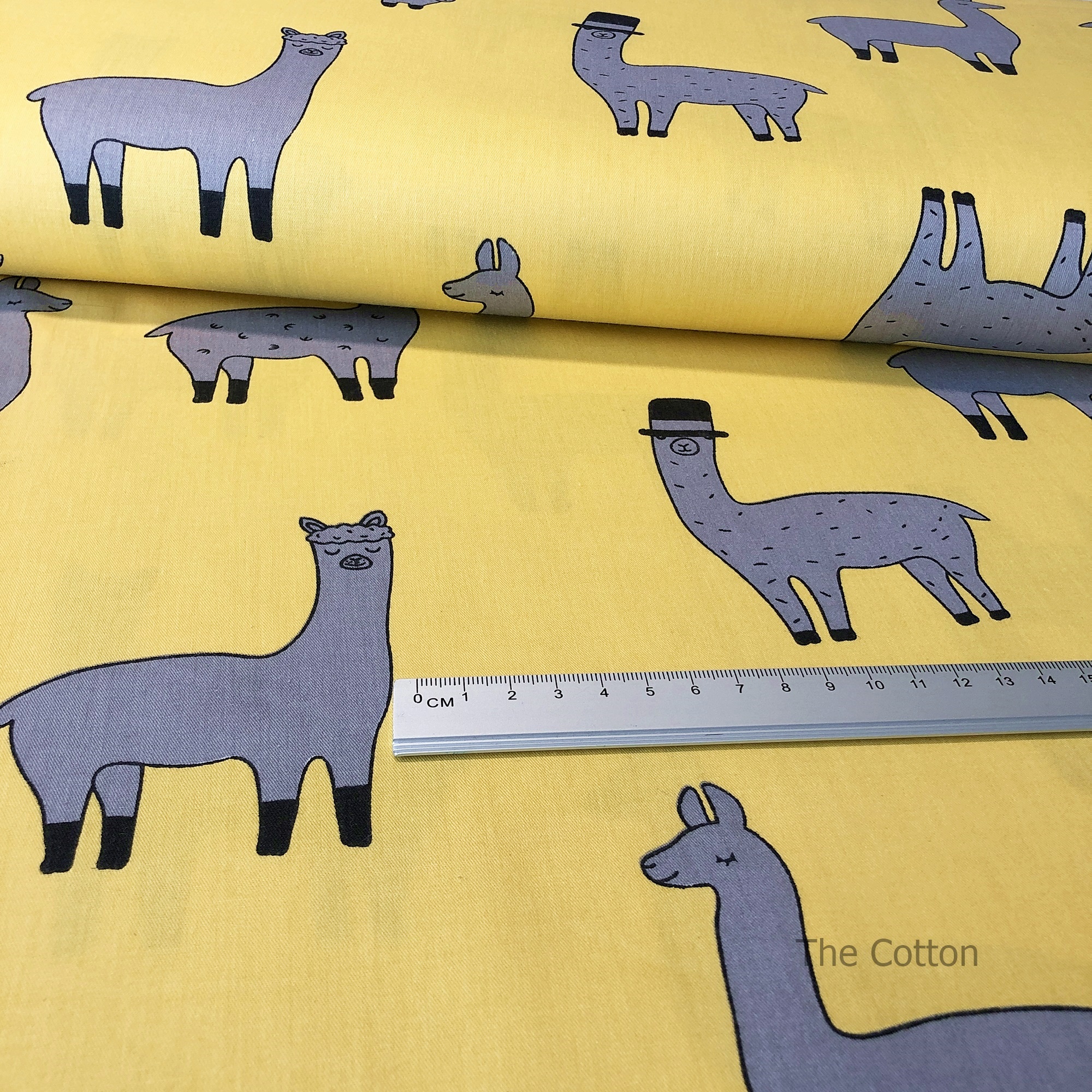 14.304.2. Відрізи бавовни - Сатин - Лами на гірчиці