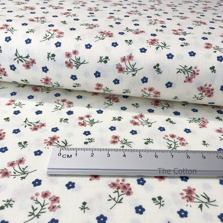 14.291.20. Відрізи бавовни - Сатин - Дрібні рожеві квіти