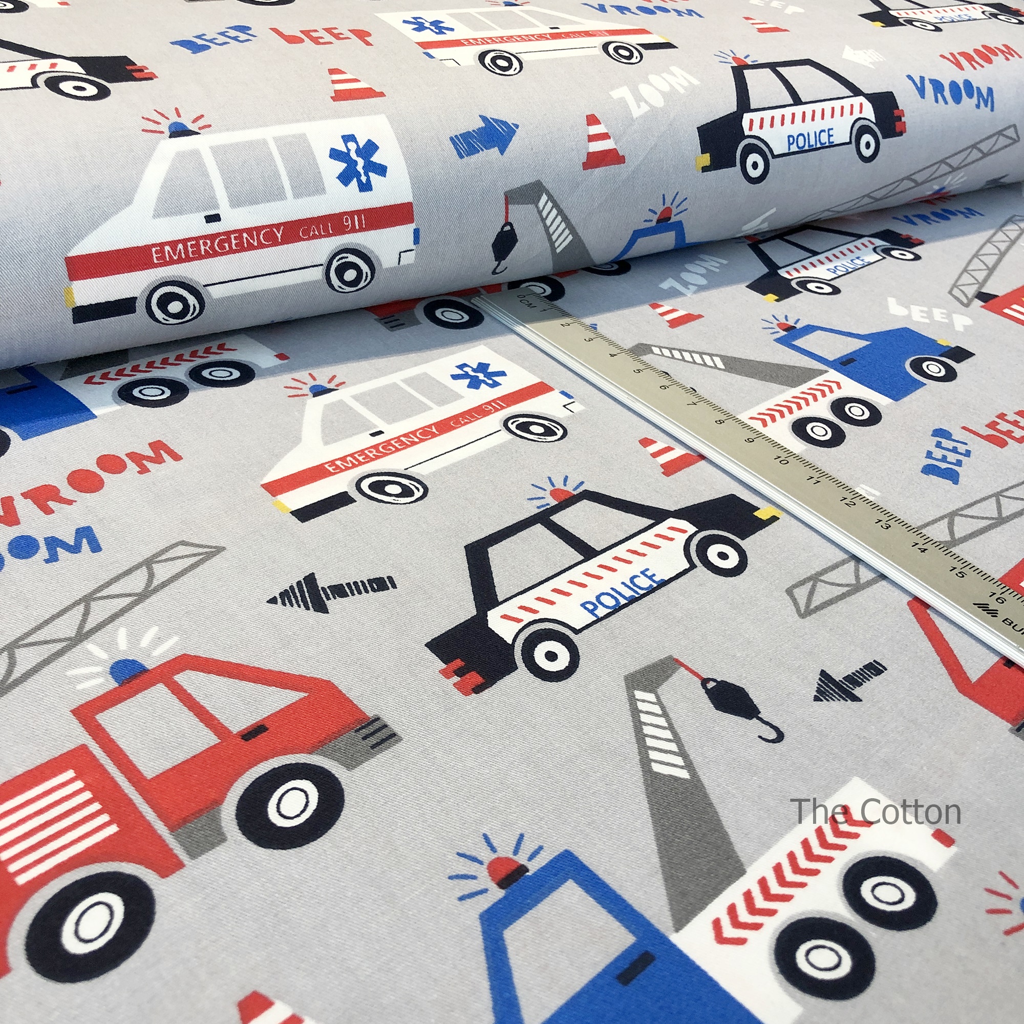 14.504.1. Відрізи бавовни - Сатин - Спец машини на сірому