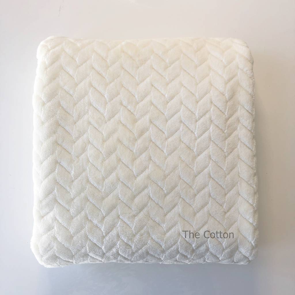 43.02. Лоскути - Плюш Minky Колосок - Молочний