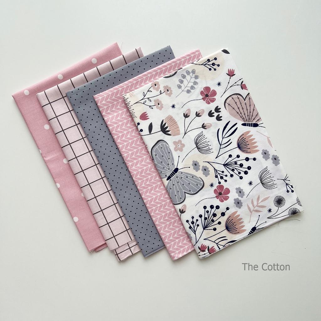 Набір бавовняних тканин для шиття та рукоділля - печворку, м'яких іграшок та інших текстильних виробів.