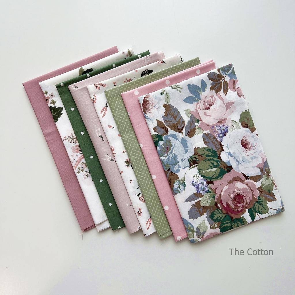 Набір тканин для печворку, для шиття та рукоділля - Вінтажні троянди