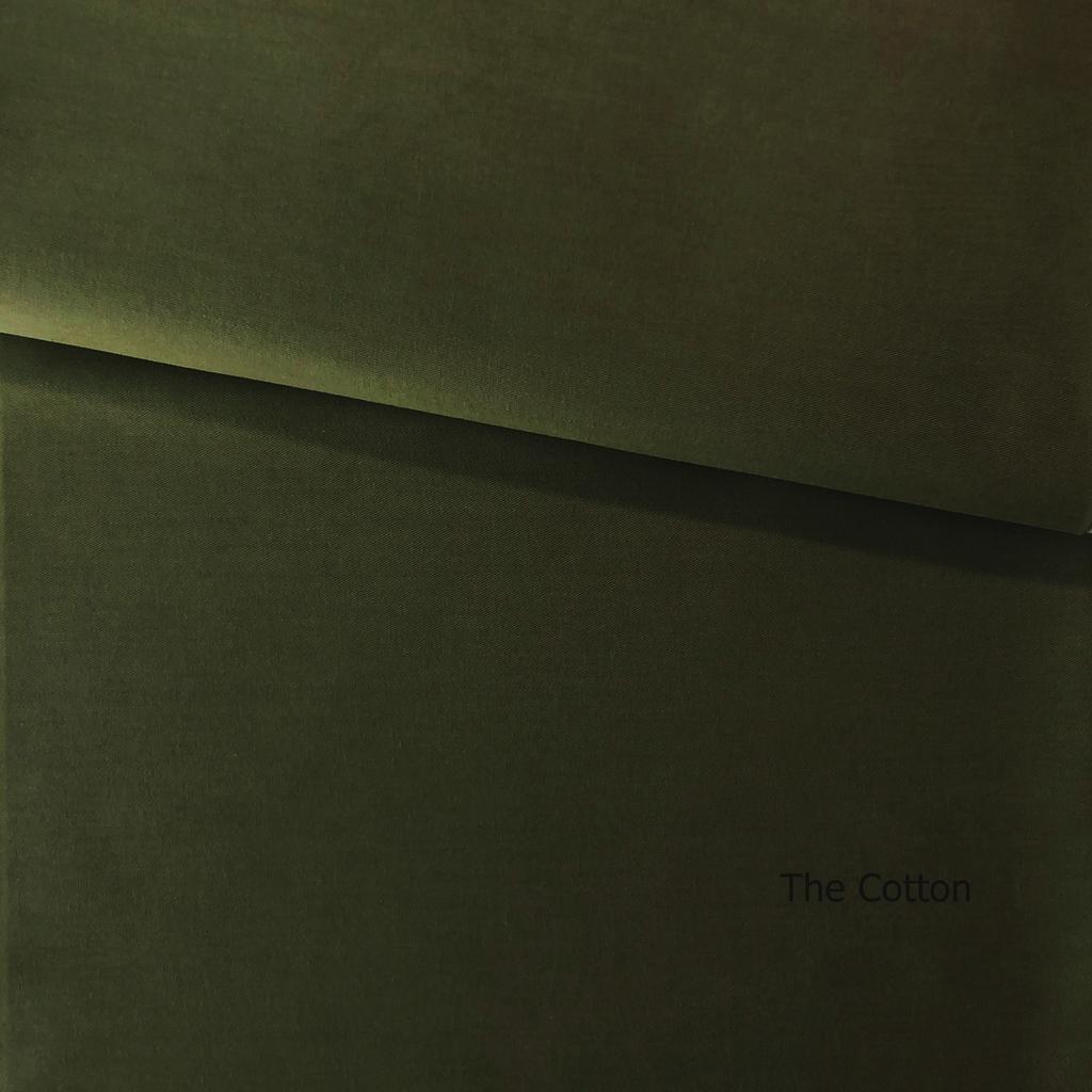 15.08.9. Відрізи бавовни - Сатин однотонний - Темно-оливковий