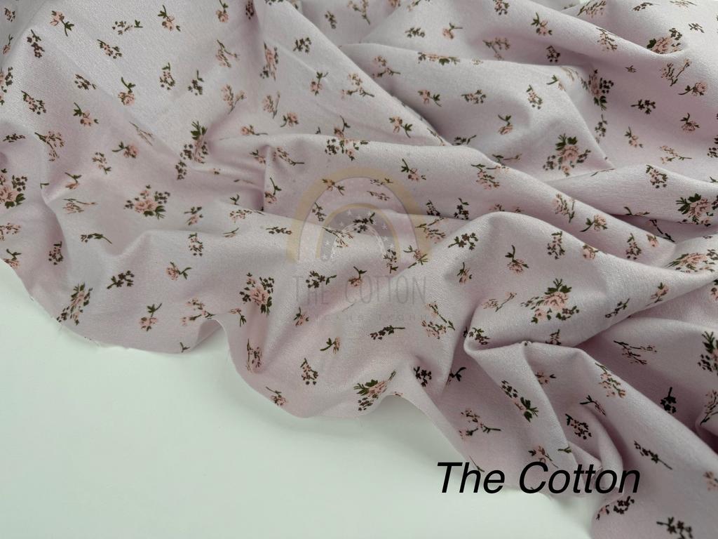 Фланель - Тепла бавовна - Квіти троянди на рожевому