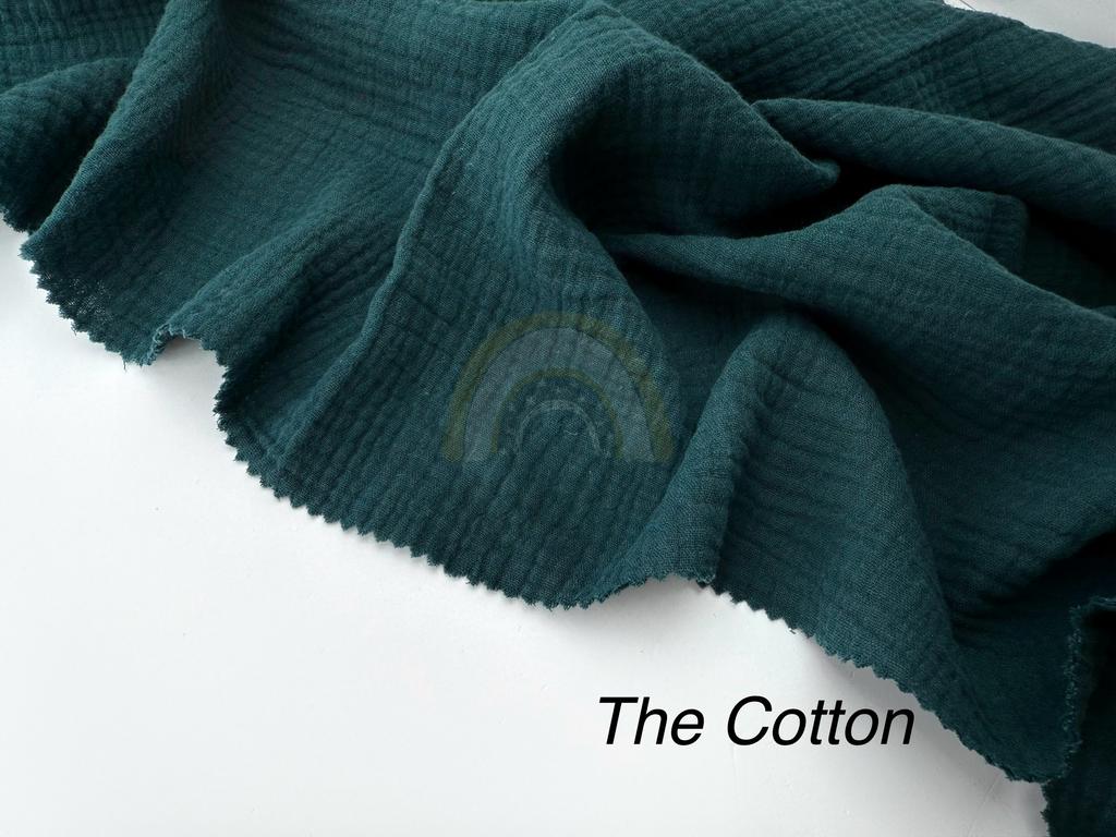 Муслін двошаровий - темно-зелений хвойний (65)