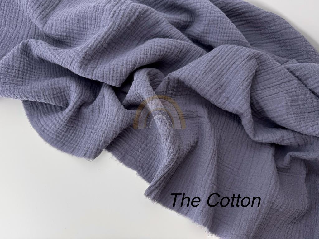 Муслін двошаровий - темно-сірий (68)