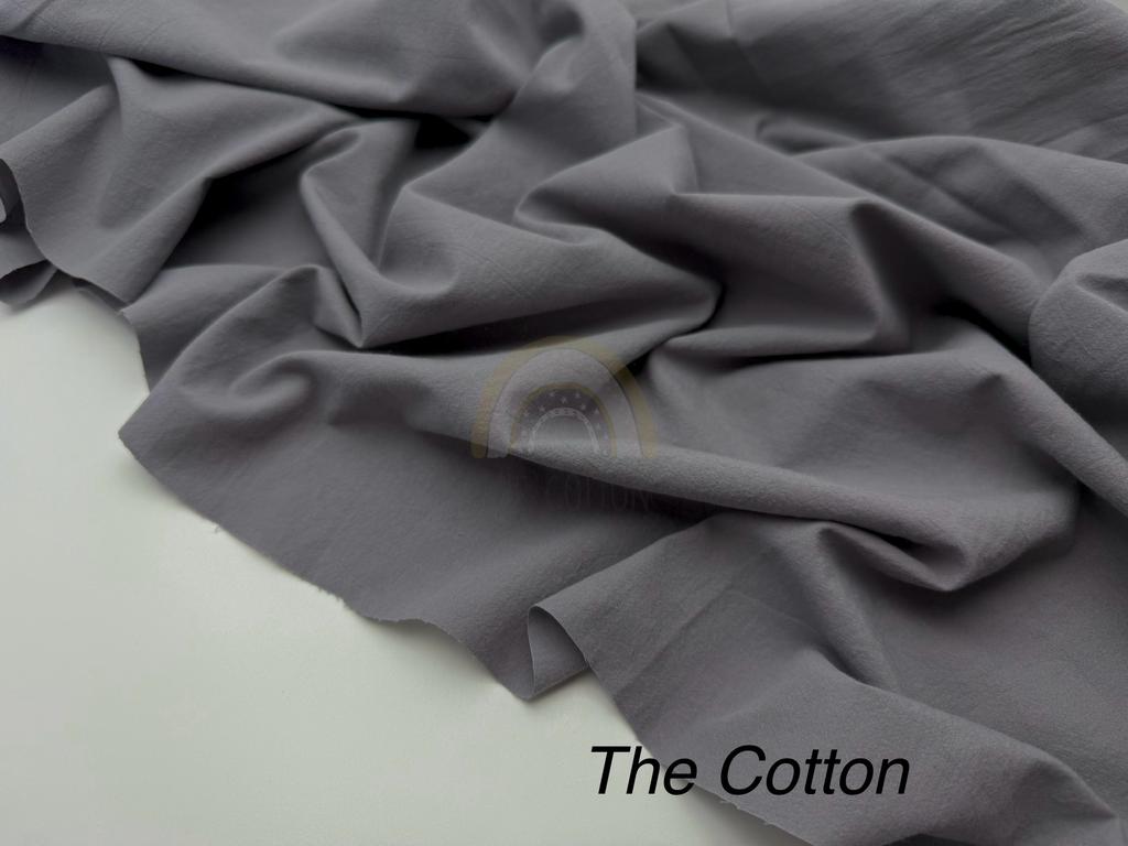 Варена Бавовна однотон - Темно-сірий