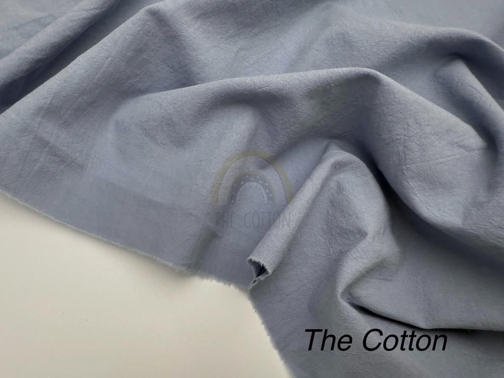 Варена Бавовна однотон - Синьо-сірий