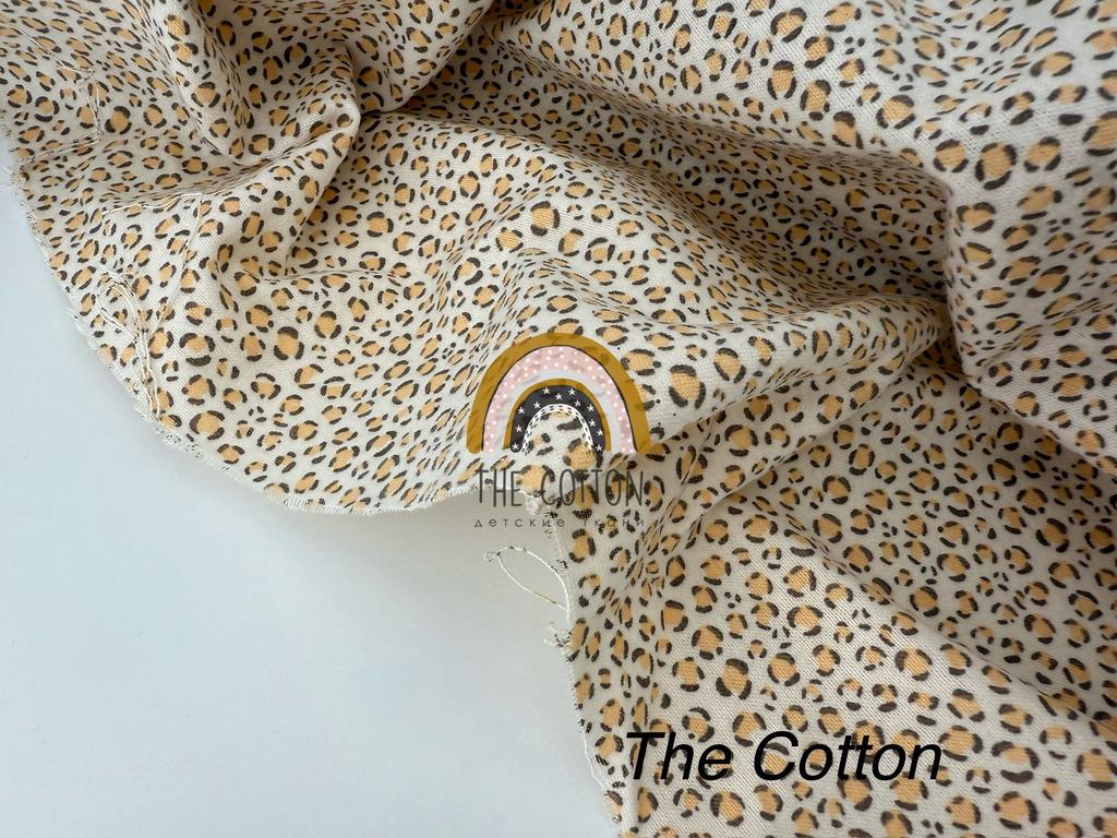 Відрізи Теплої бавовни - Цяточки різнокольорові на молочному