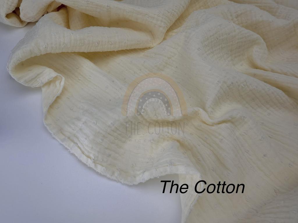 Муслін мушка - Однотон айворі