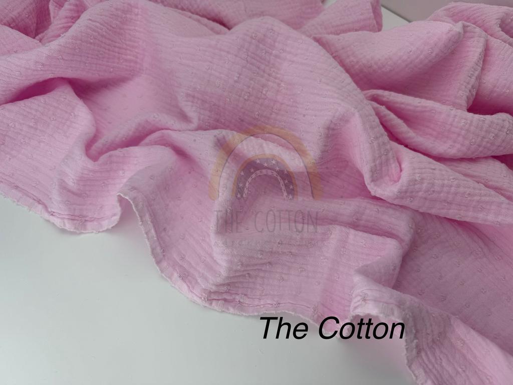 Муслін мушка - Однотон світло-рожевий