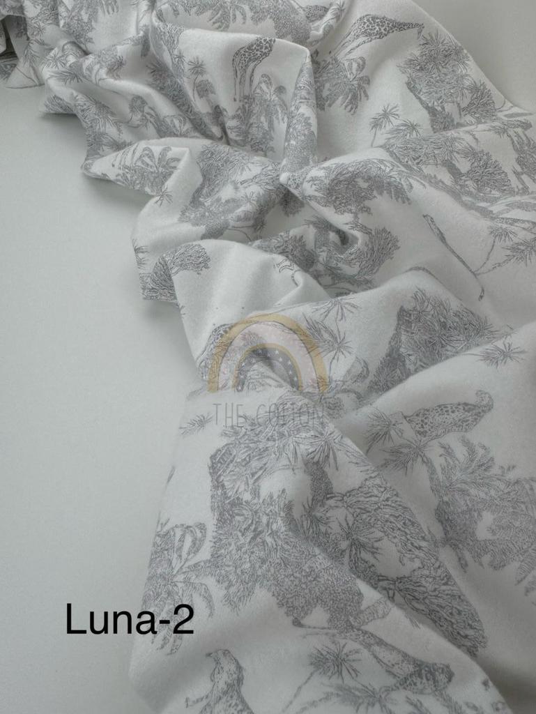 Фланель - Діор сафарі сірий на молочному