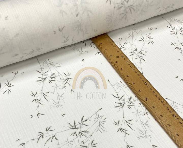 Муслін двошаровий - Гілочки, кущики на молочному M 5073 C2