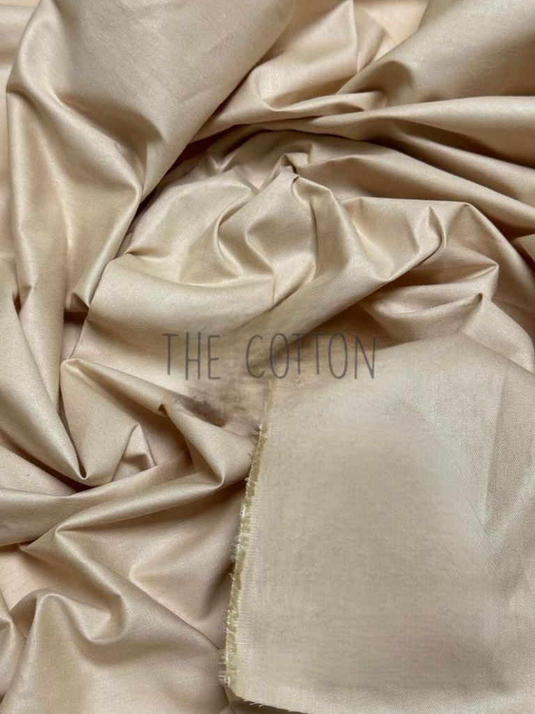 Бавовна Сатин однотон - Бежевий SO 496