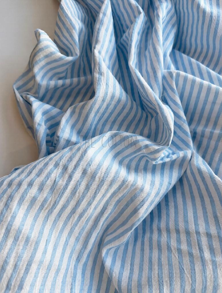 Варений Котон - Смужка блакитна на молочному VK 007