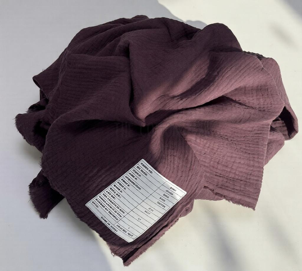 Муслін двошаровий - Однотон Шоколад (234)