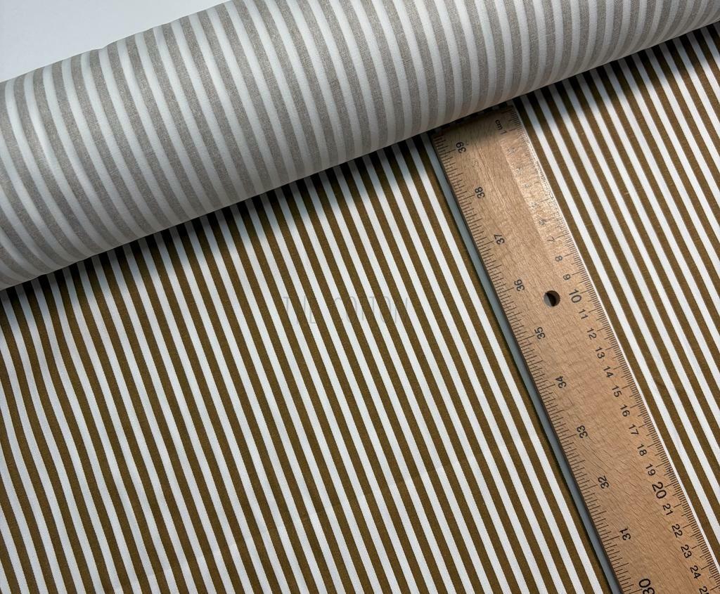 Бавовна Сатин - смужка шоколадна (0.5 см) на молочному SP 1245