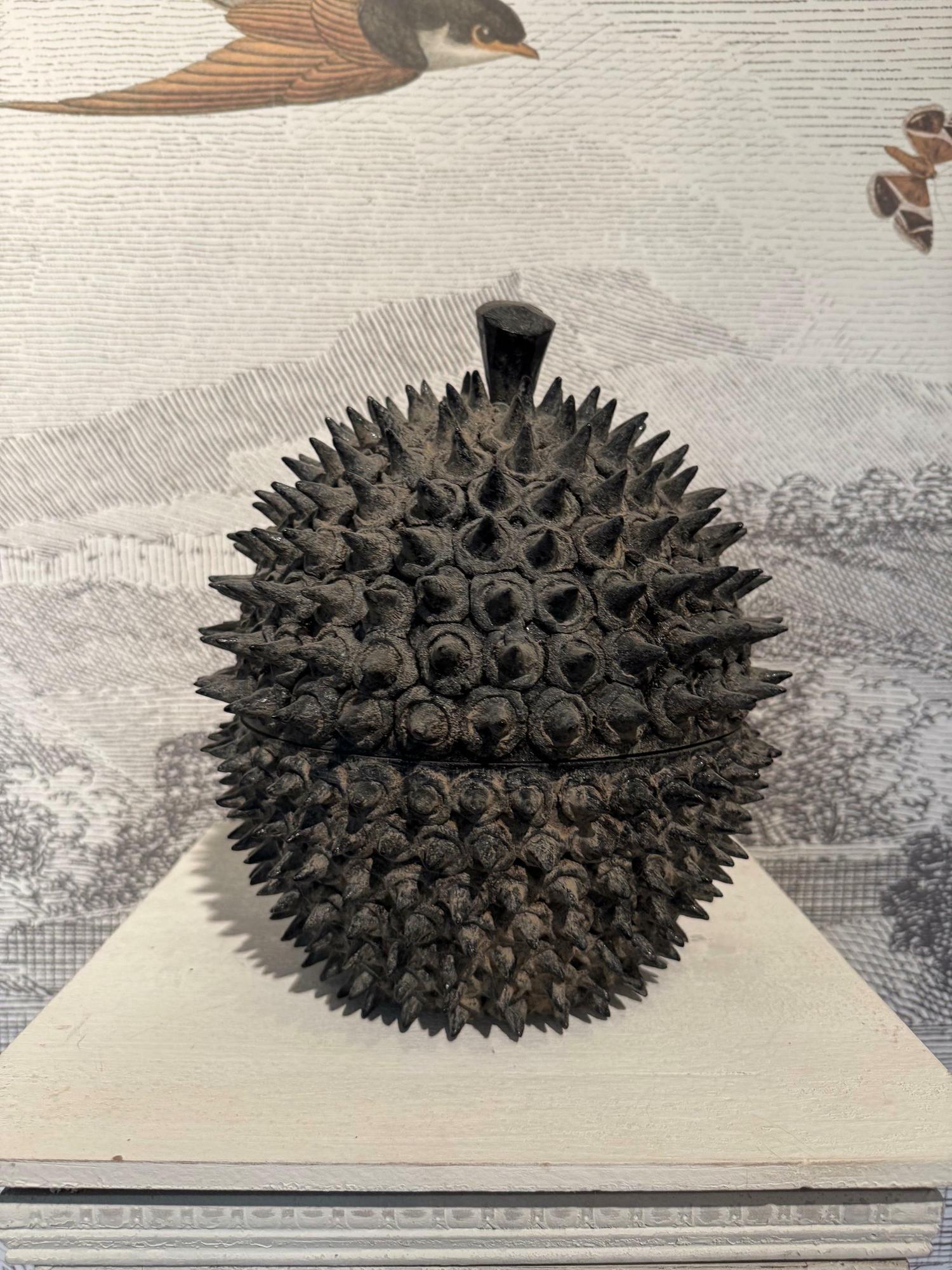 Durian Box/Vase, Acacia wood