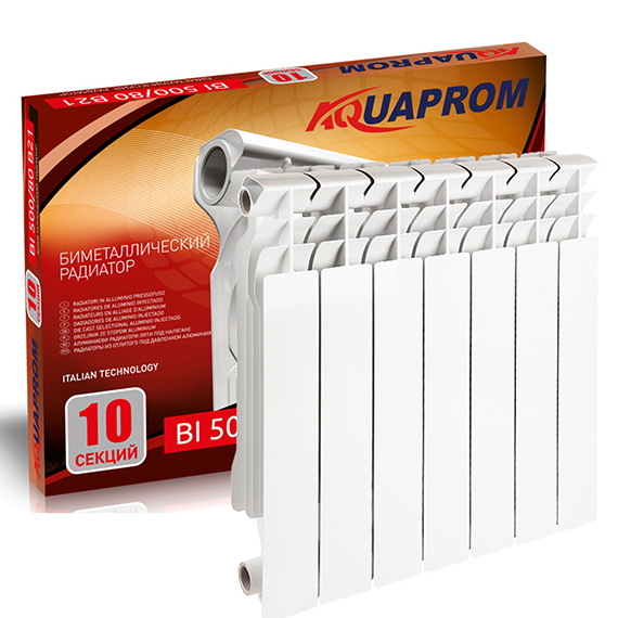 Радиатор биметалл BI 500/80 B21 AQUAPROM