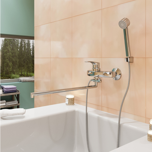 Смеситель ML03-02 для ванны и умывальника 40k  MIXLINE