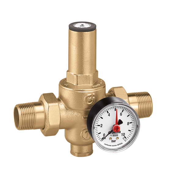 Редуктор давления 3/4" с манометром до 25бар (536051) CALEFFI