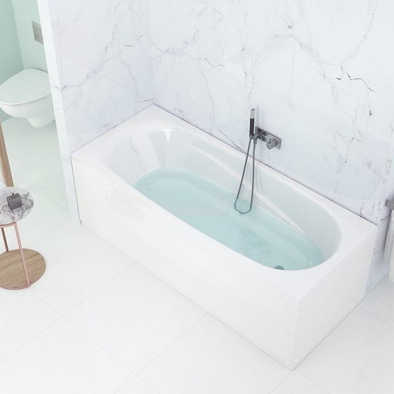 (Комплект) Ванна акриловая Standard 150*70*59+опора+экран Domani-Spa