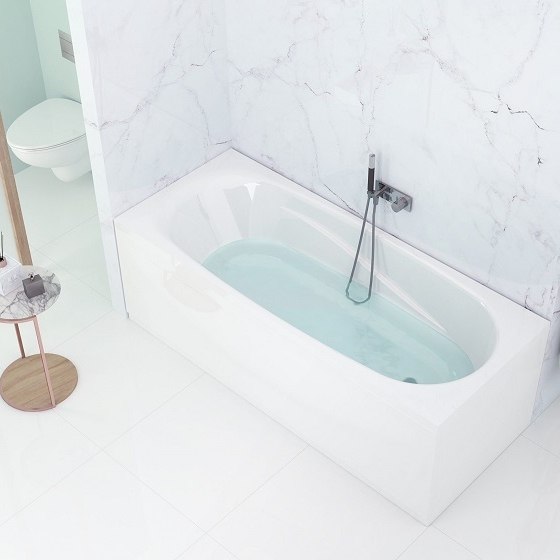 (Комплект) Ванна акриловая Standard 170*70*59+опора+экран Domani-Spa