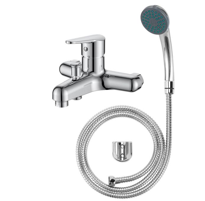 Смеситель для ванны BZ54acs "Breeze" с душ.аксесс,корп-полимерный сплав,хром VODA