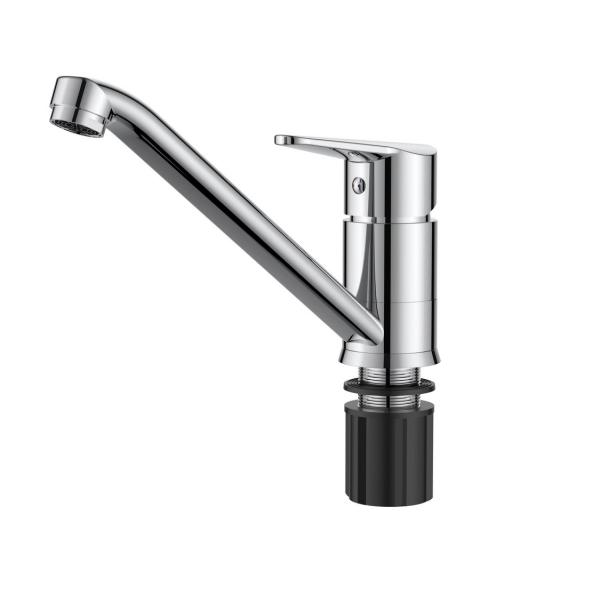 Смеситель для кухни BZ05 "Breeze" длин.изл,корп-полимерный сплав,хром VODA