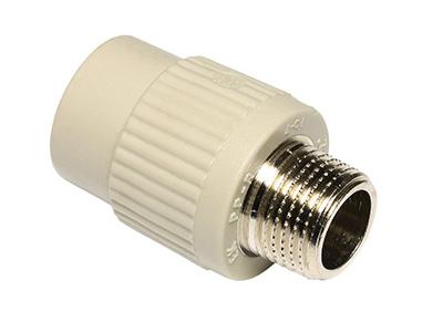 Переход с металлической резьбой наружной Wavin Ekoplastik/FV-Plast