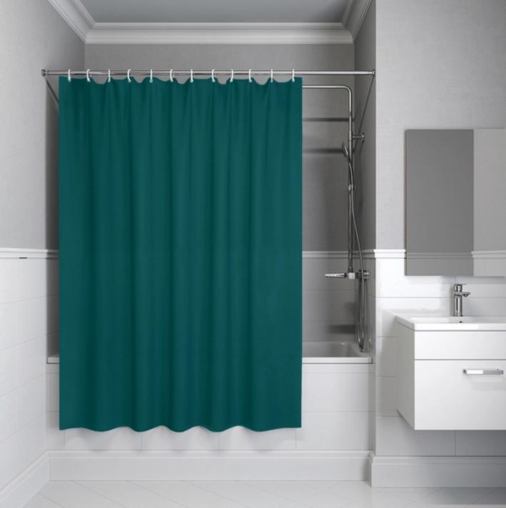 Штора для ванной полиэтилен Promo 180*200 (разные цвета) с кольцами IDDIS